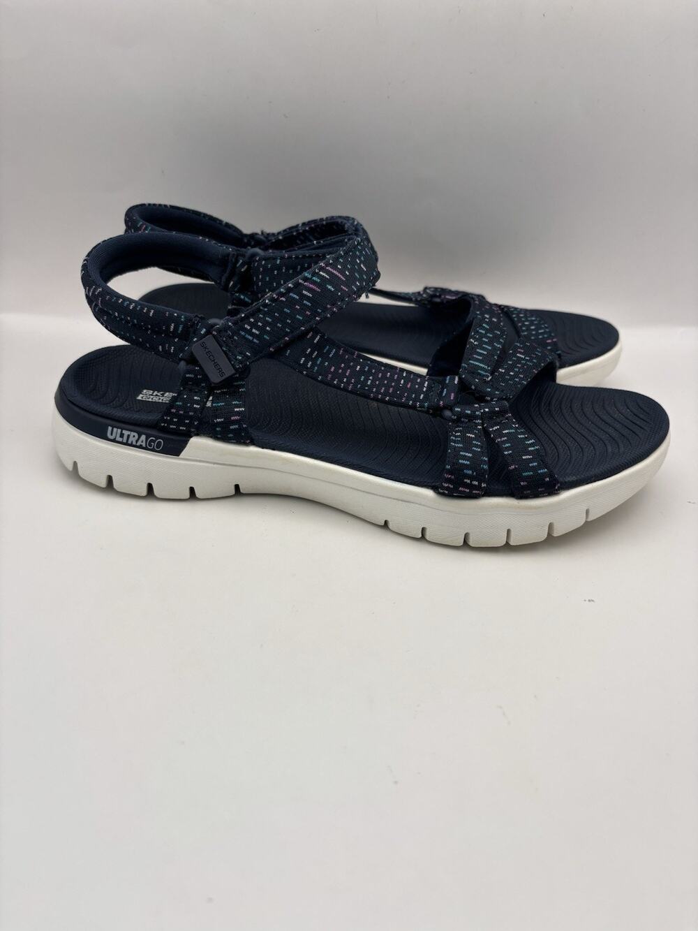 Skechers On The Go Flex Blue Athletic Sandals Women Size 7